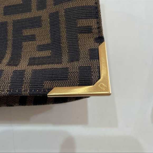 Fendi Bag Zucca Vitello Classic No. 1 Satchel Tobacco Moro Crossbody Top handle - Picture 9 of 17